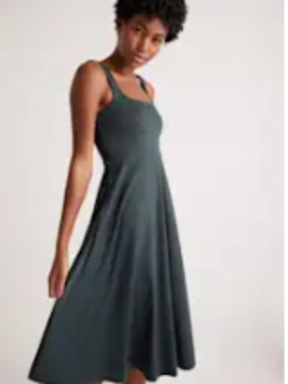 Quince Flowknit Fit and Flare Dress